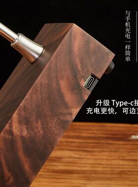 胡桃木抽水器桶装水加水器充电式上水器桌面式电动吸取Z出水器高