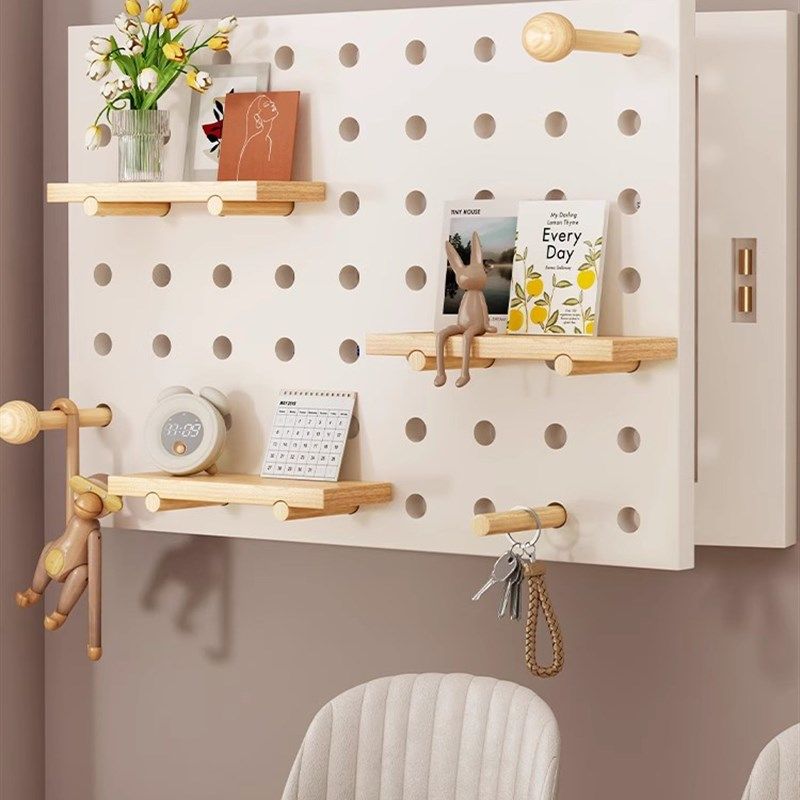 奶油洞洞板电表箱装饰画免打孔餐y厅置物架遮挡配电箱挂画2024新,家居饰品,电表箱装饰画,淘宝优惠券,粉丝福利购,淘宝优惠卷