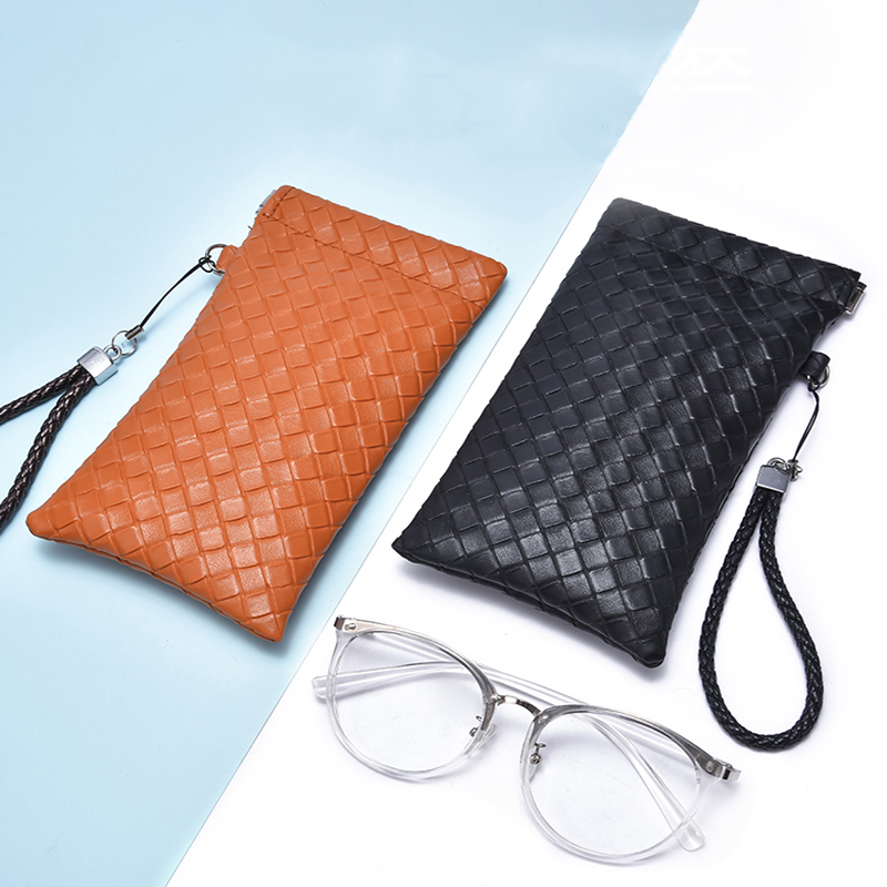 太阳眼镜袋抗压便携收纳包近视眼睛简约复古皮质自动闭合墨镜袋子