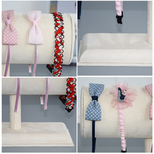 头箍展示架绒布儿童发箍架子头绳发卡陈列首饰架手串发圈饰品架子