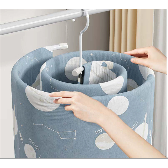 晒被子神器螺旋晾衣架家用阳台旋转圆形凉被套床单被罩专用大衣架