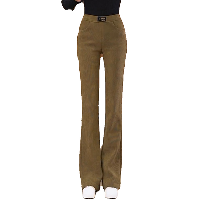 冬季微喇裤猫俪百搭高腰