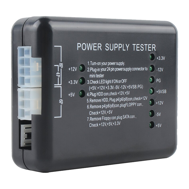 。电源检测诊断器 电脑电源测试仪 ATX电源测试仪器 机箱电源测试 农用物资 苗木固定器/支撑器 原图主图