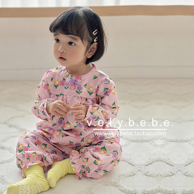 春秋【现货】cordi-i韩国童装儿童家居服宝宝睡衣套装可爱女宝