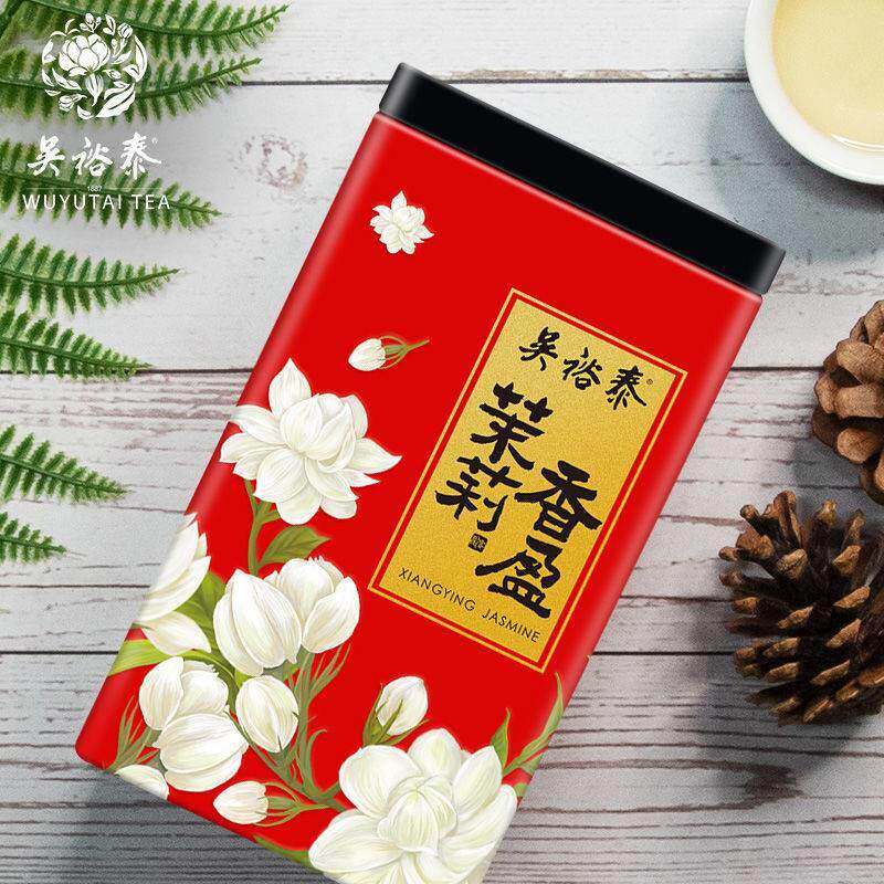 吴裕泰茉莉香盈中华老字号茶新茶叶茉莉绿茶量贩散装茶叶罐装180g