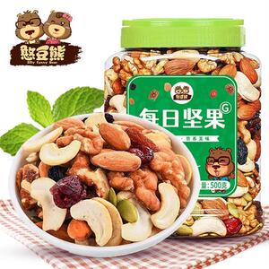 憨豆熊_每日坚果/严选甄材坚果果干/健康零食混合坚果G_W