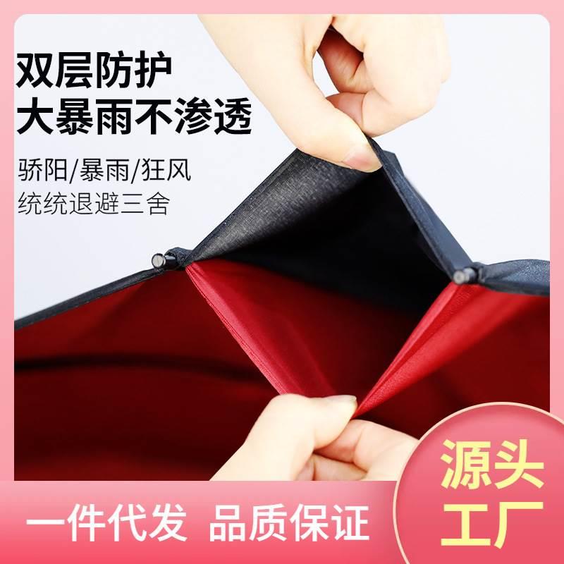 8WTI大号自动24骨双层长柄大伞超大防风直杆雨伞商务双人遮阳伞女