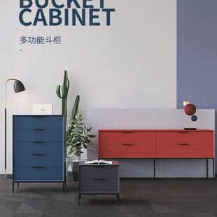 极简五斗柜烤漆现代约客厅实木轻奢收纳整装 意式 卧室床头尾储物柜