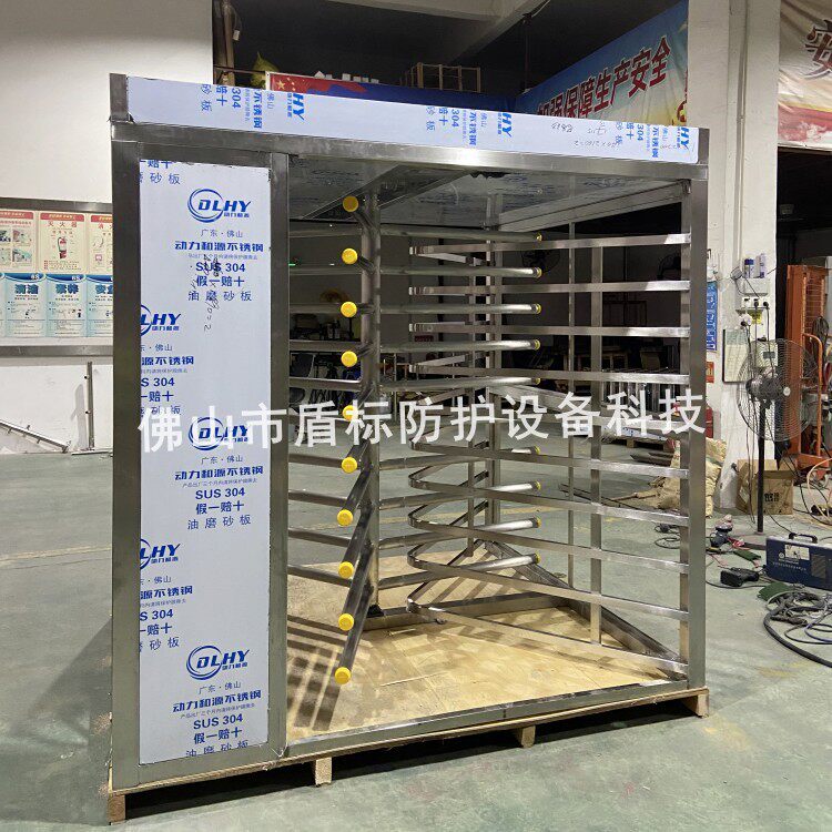 生产火车站出入口单向全高转闸半高矩形旋转人行通道门手动旋转门