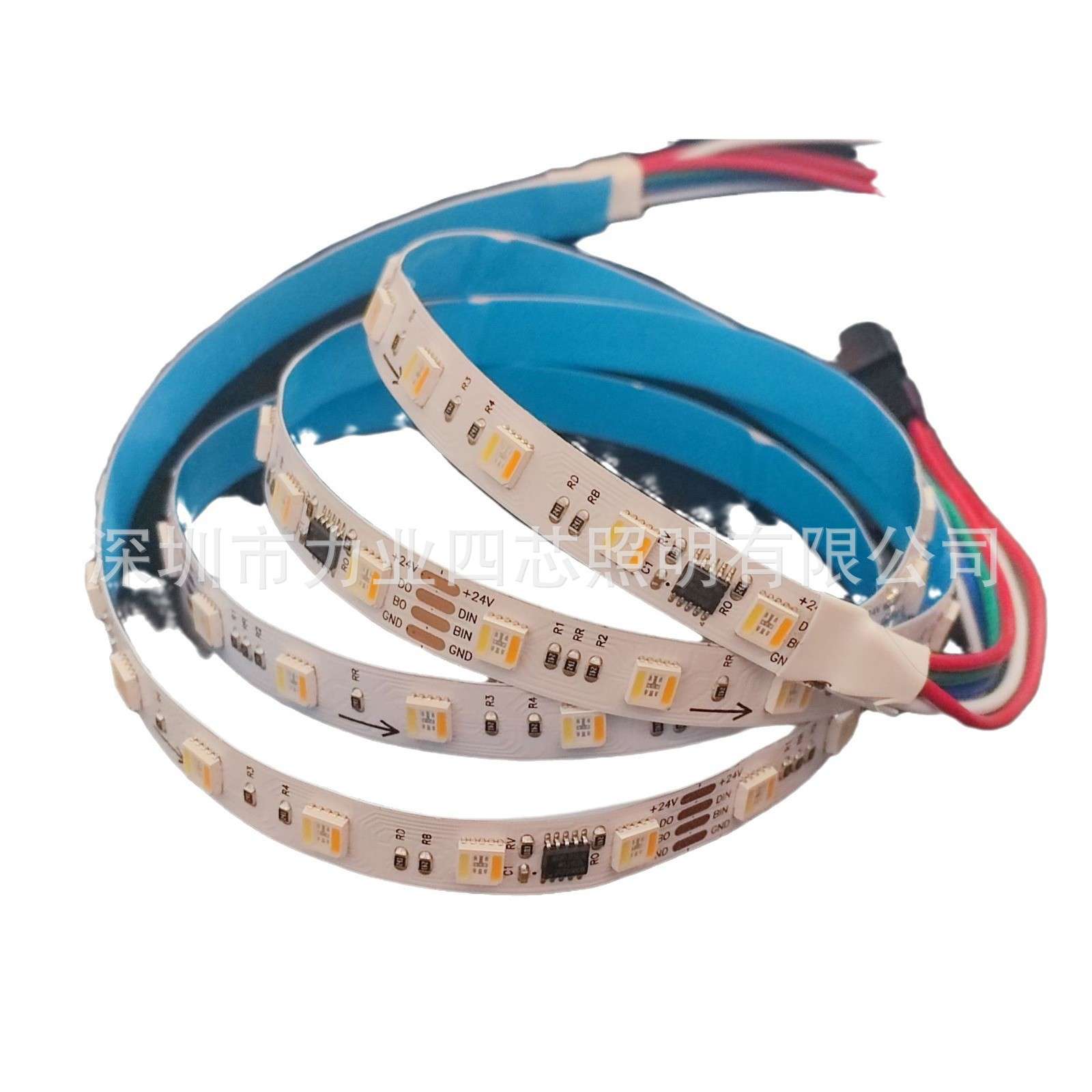 源厂5050RGBCW五合一全彩灯条WS2805IC幻彩RGBCCT氛围24V编程灯带