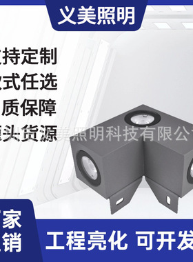 厂家直销6W9W12W16W18W户外防水LED三向直角星光灯一束光户外亮化