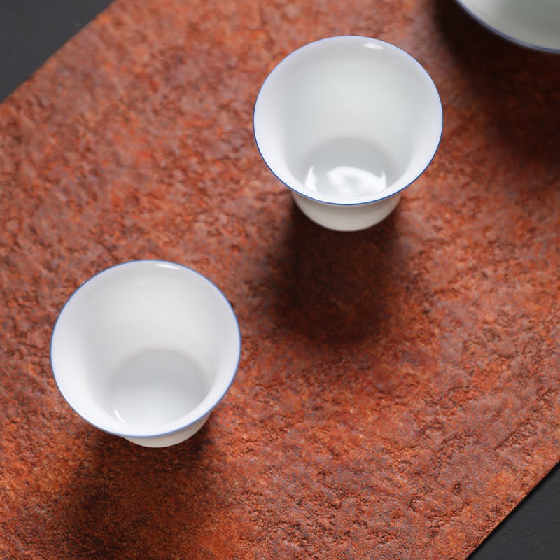 竹益堂超纤布茶席桌布桌旗茶垫杯垫日式防 水干泡茶巾简约主人席