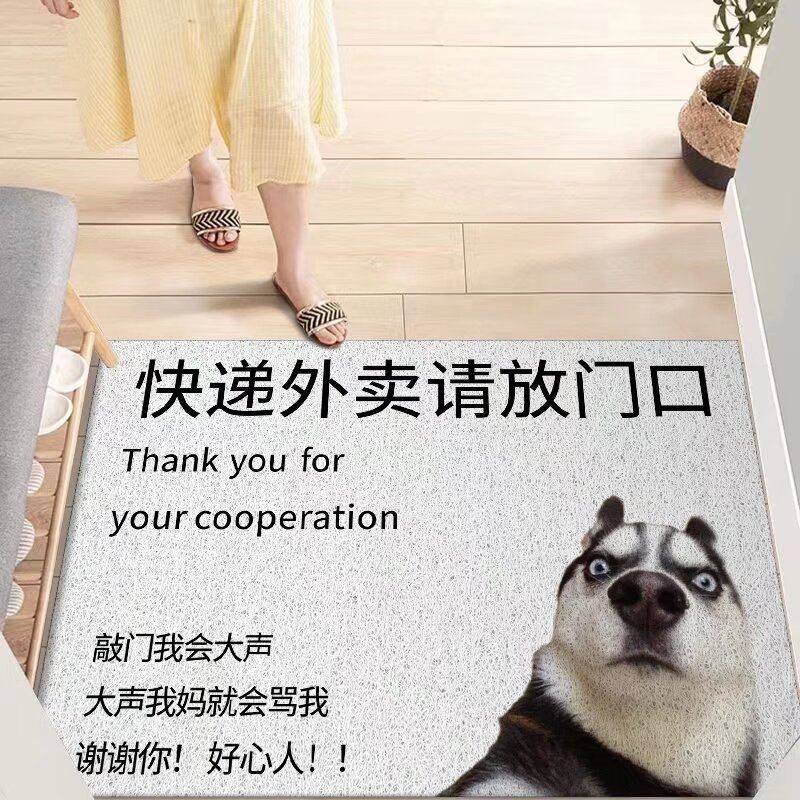 家用进门地垫快递外卖请放门口地垫丝圈玄关入户门垫耐脏刮泥脚垫,居家布艺,家用脚垫,淘宝优惠券,粉丝福利购,淘宝优惠卷
