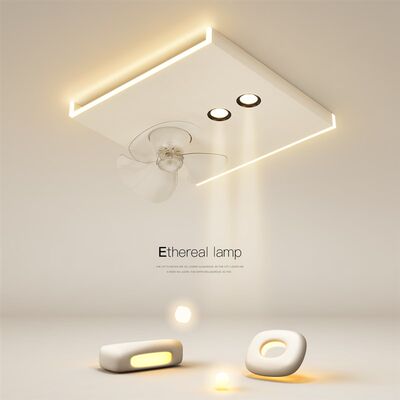 创意风扇灯led餐l厅客厅灯简约现代吸顶灯主卧室房间2024新款灯具