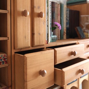 叁杉家居儿童桌面创意L型绘本小书架办公桌抽屉置物架中古收纳盒