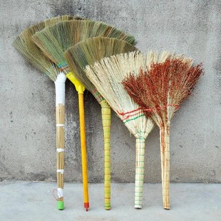 纯手工扫帚红高粱扫把 学校单位用毛棕榈扫帚芒草白净苗植物笤帚