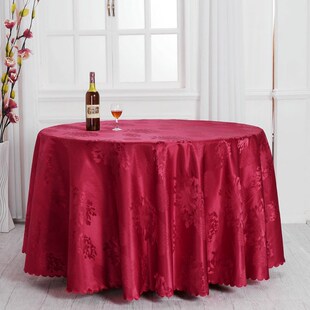 酒楼酒店中西餐厅台布餐饮桌布香槟色圆形方形桌裙台裙订定做圆桌