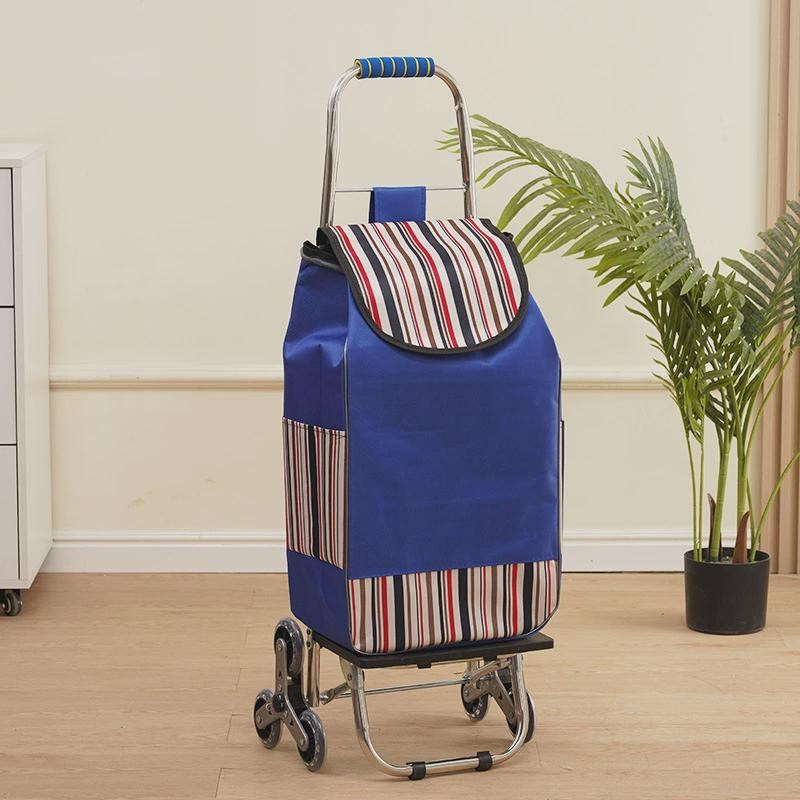 爬楼买菜车老年人家用折叠小拉车超市购H物拉杆小推车上楼梯手拉