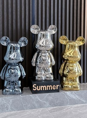 50cm暴力熊存钱罐客厅电视柜大型落地摆件儿童创意收纳玄关卧室