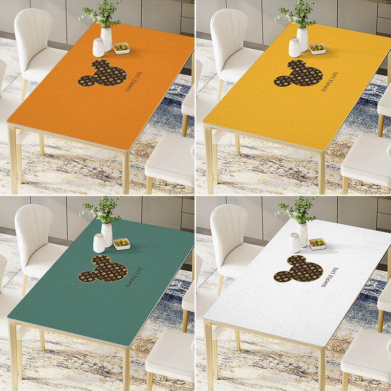 防水防油防烫餐桌台布卡通简约免洗桌布长方形PVC皮革茶几桌垫ins,居家布艺,桌布,淘宝优惠券,粉丝福利购,淘宝优惠卷