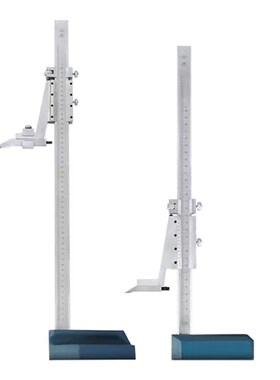 高精度高度测量尺不锈钢测量尺0-1000mm带辅助轮区分功率0.02光标