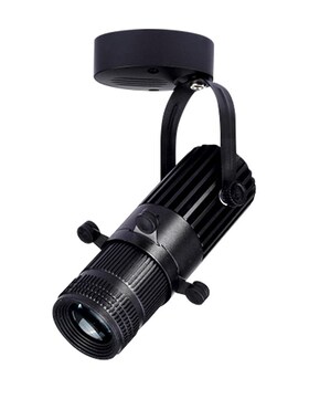 黑色led明装吸顶射灯5W7W12W聚光氛围切光灯博物馆餐饮酒吧截光灯