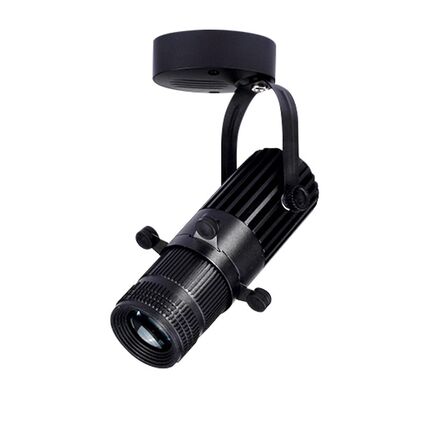 黑色led明装吸顶射灯5W7W12W聚光氛围切光灯博物馆餐饮酒吧截光灯