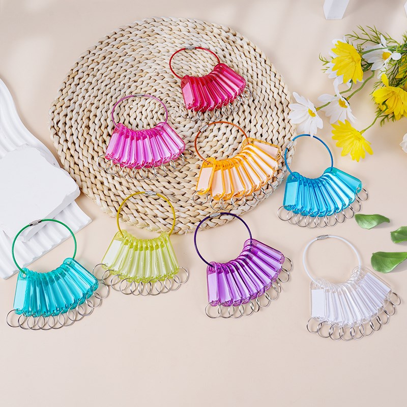 钥匙扣钥匙牌钥匙圈环金属钢丝绳标签牌标识标记牌贴纸牌子活卡扣