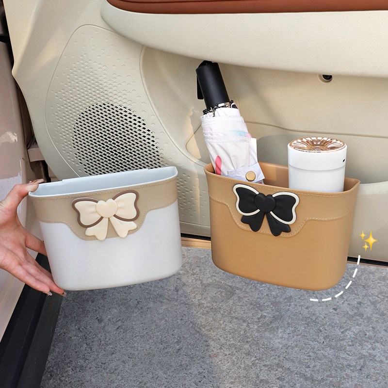 车载垃圾桶车门侧边汽车内用高级感椅背挂式多功能储物.雨伞收纳