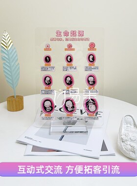 月子中心讲解教具生命起源亚克力立牌母婴咨询医患沟通知识产康店