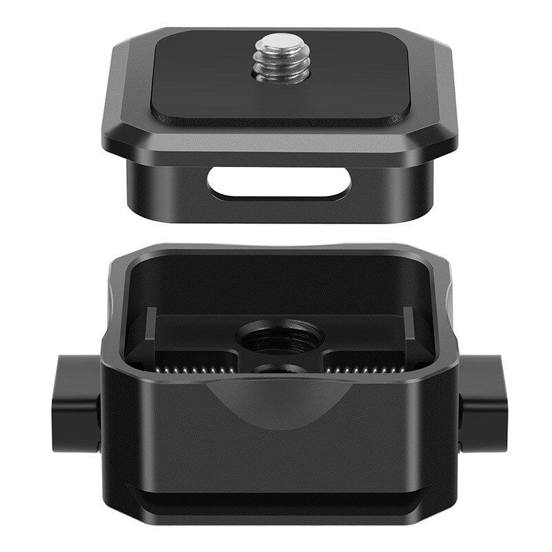 快装板夹座单反相机通用阿卡底座快拆稳定器三脚架GOPRO固定配件