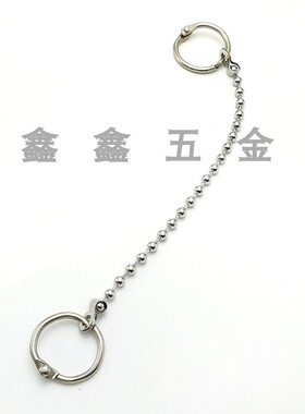 不锈钢链圆珠链吊牌广告牌链金属吊链朱胆扣挂钩链条挂链链子挂绳