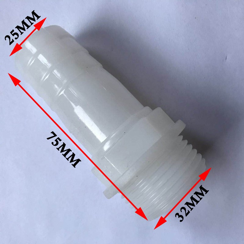 自吸泵水泵出水口接头配件塑料铁丝A管转换头1寸外丝转20/25宝塔