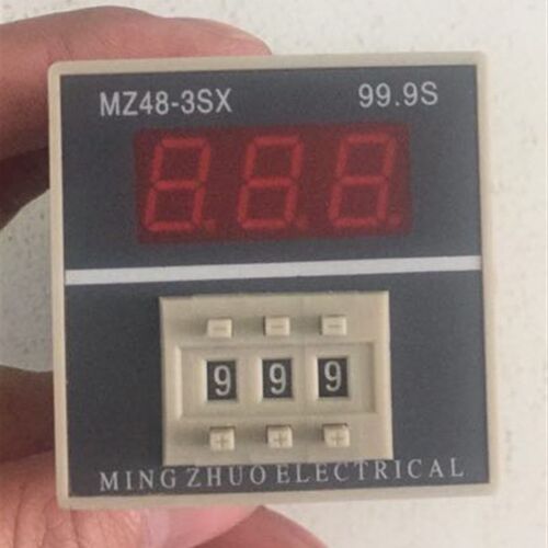 MINGZHUO时间继电器 MZ48-3SX  拔码时间继电器 DH48-3SX  9.99S