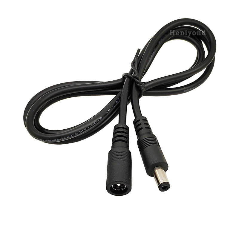 纯铜DC5.5-2.5mm插口连接线12V-24V电源延长线公母头电源线1.5米