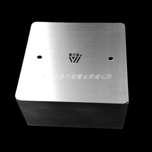 304 不锈钢86型底盒盖板120型暗盒挡板地插底盒盖子 明装线盒面板