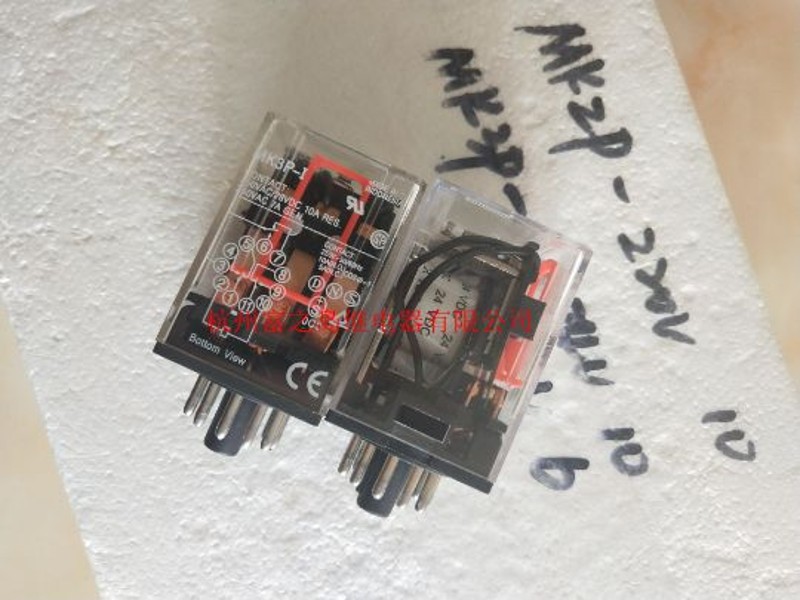 MK2P-I MK3P-I 小型中间继电器 AC220V DC24V 12V 6VY 8脚11脚
