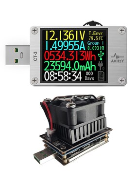 USB测试仪电压表仪表AVHzY 可编程YK上位机PD诱骗Y负载监听纹波