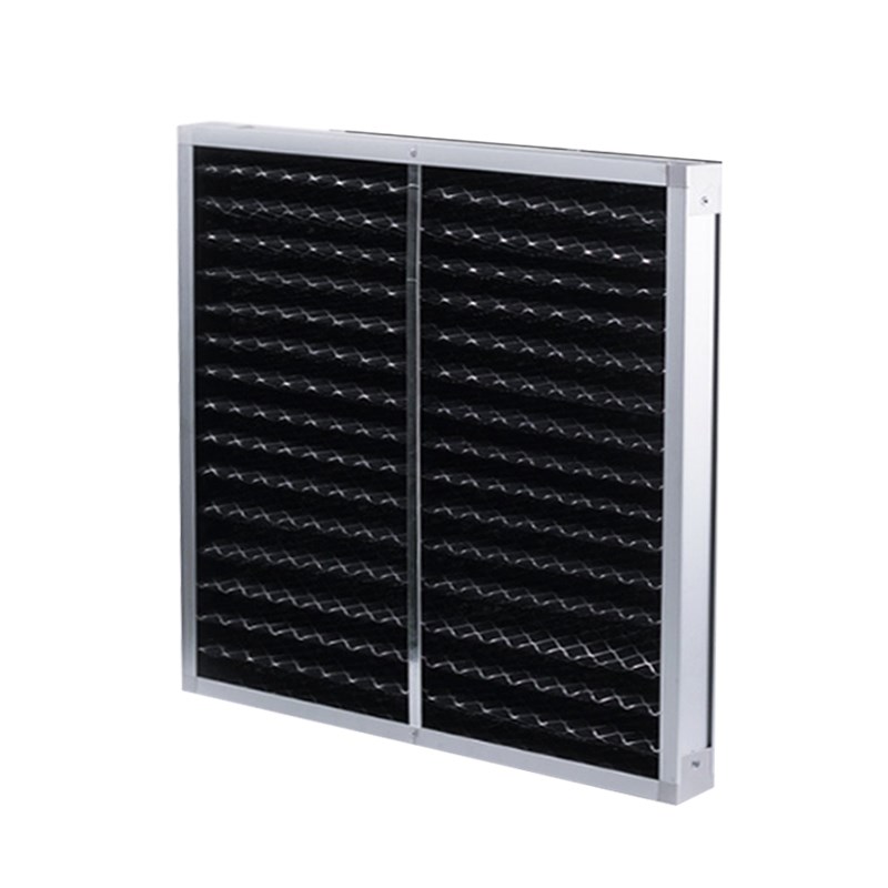 活性炭初效板式龙骨过滤器工业用空气防尘净化除异味活性炭过滤网