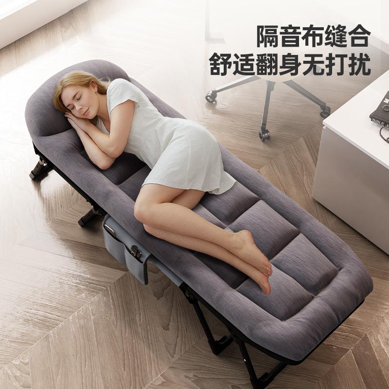 午休折叠床户外单人床行军床多功能躺椅陪护床简易便携办公室午睡