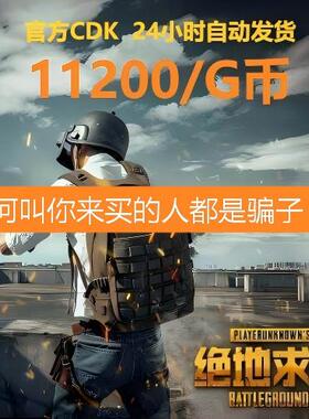 PUBG绝地求生11200G币CDK吃鸡商城皮肤点卷充值兑换码官方GB金币