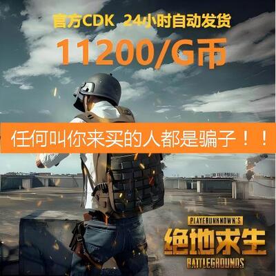 PUBG绝地求生11200G币CDK吃鸡商城皮肤点卷充值兑换码官方GB金币