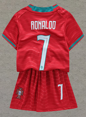 2026世界杯儿童葡萄牙C罗7号球衣足球服套装男女童Ronaldo jersey