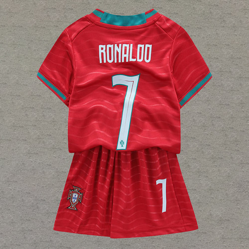 2026世界杯儿童葡萄牙C罗7号球衣足球服套装男女童Ronaldo jersey