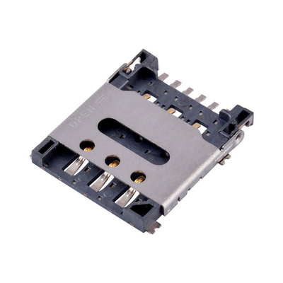 掀盖NANO SIM卡座 6P翻盖式 小卡卡槽 手机卡座 贴片6脚镀金 6PIN