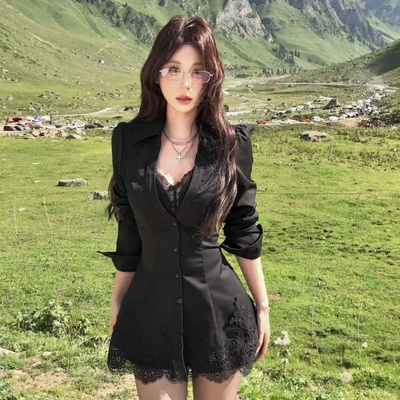 学院风甜美式纯欲女秋冬性感辣妹短裙子一整套装JK制服出游穿搭