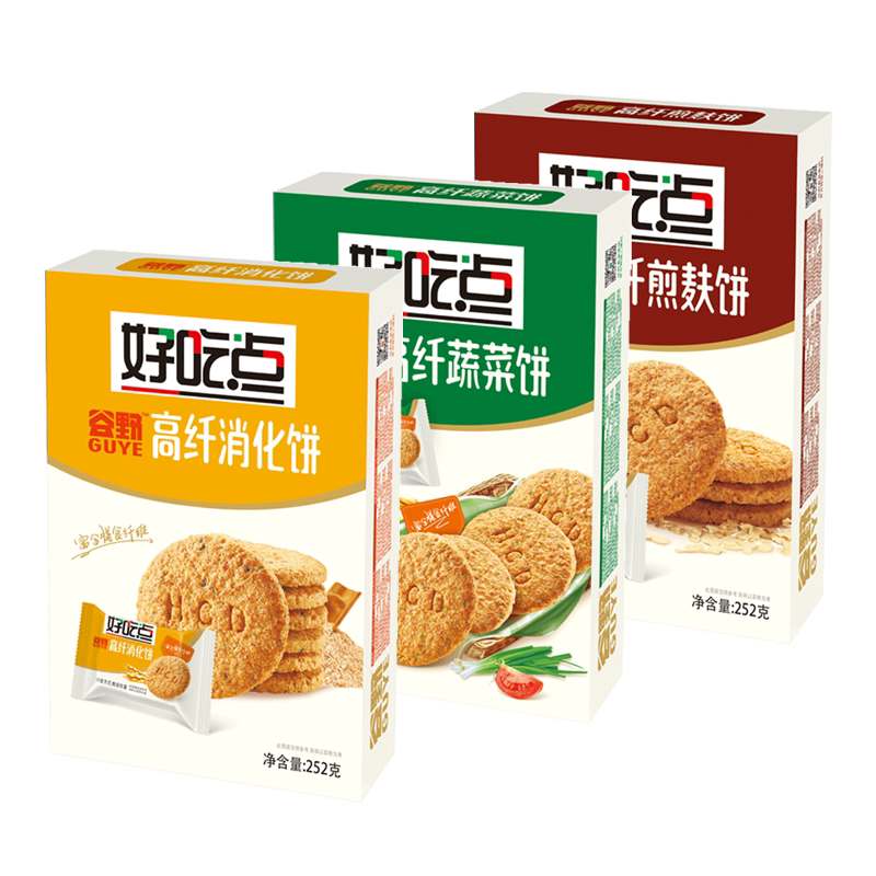 好吃点高纤粗粮消化饼干800g