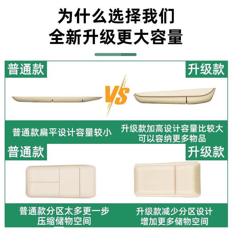 适用23-24蔚来ES6中控下层储物盒EC6收N纳盒置物盒汽车内装饰用品