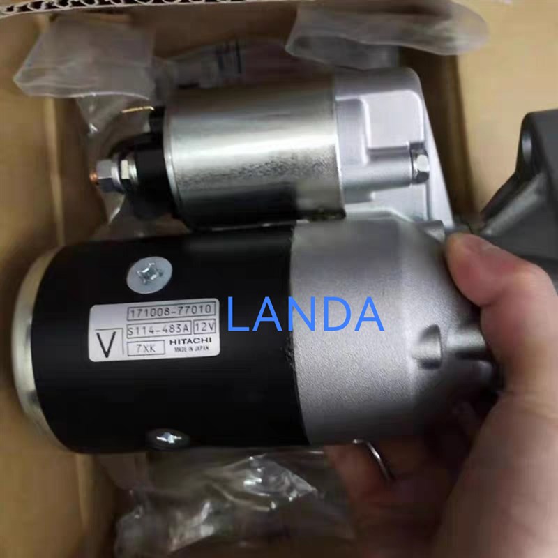 洋马救生艇3JH2h5A/3JH30A起动机S114-483A船用马达171008-77010