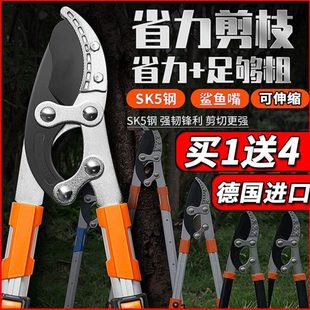 修质高果树德国枝德国剪刀粗粗枝省力园林剪刀修枝树枝剪伸缩枝品